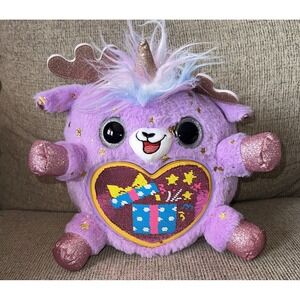 Zuru‎ RainboCorn Purple Gold Stars Reindeer Moose Unicorn Glitter Plush 12"